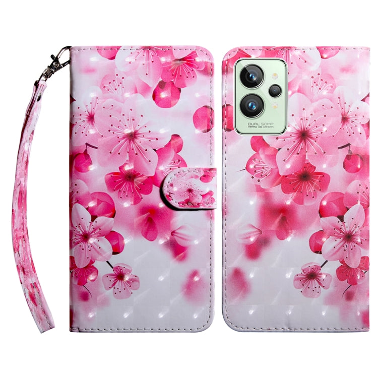 Custodia per telefono in pelle verniciata 3D, For Realme GT2 / GT Neo2 / GT Neo 3T, For Realme GT2 Pro