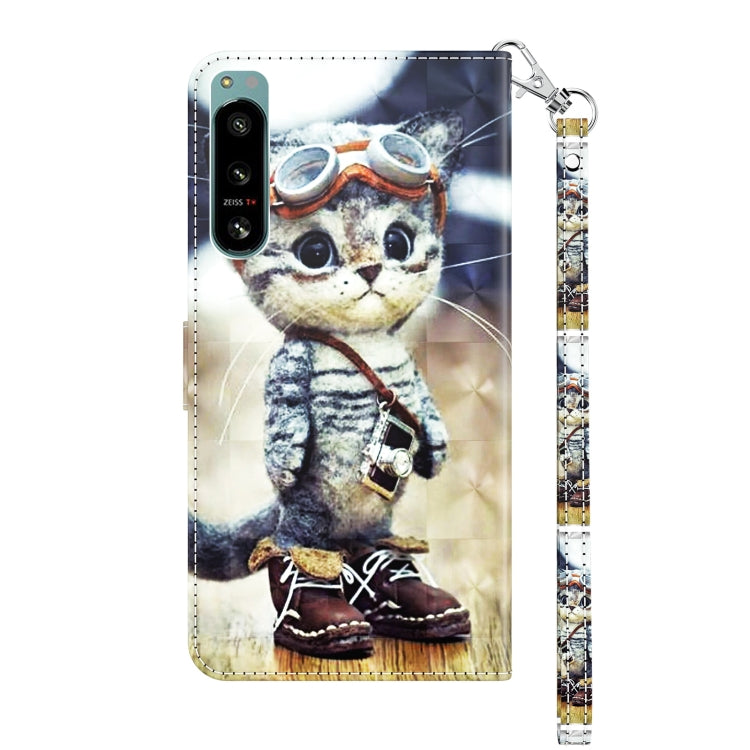 Custodia per telefono in pelle verniciata 3D, For Sony Xperia 5 IV, For Motorola Moto E22