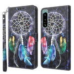 Custodia per telefono in pelle verniciata 3D, For Sony Xperia 5 IV, For Motorola Moto E22