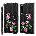 Custodia per telefono in pelle verniciata 3D, For Sony Xperia 5 IV, For Motorola Moto E22