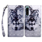 Custodia per telefono in pelle verniciata 3D, For Sony Xperia 5 IV, For Motorola Moto E22