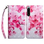 Custodia per telefono in pelle verniciata 3D, For Sony Xperia 5 IV, For Motorola Moto E22