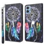 Custodia per telefono in pelle verniciata 3D, For Sony Xperia 5 IV, For Motorola Moto E22
