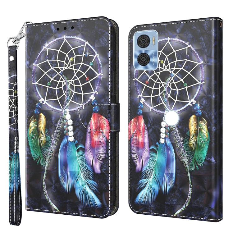 Custodia per telefono in pelle verniciata 3D, For Sony Xperia 5 IV, For Motorola Moto E22