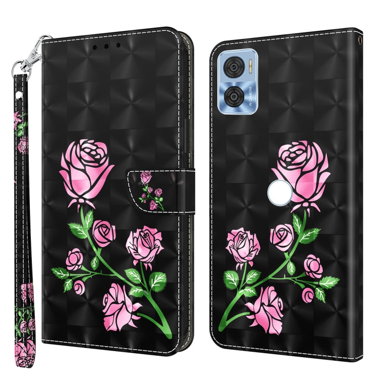 Custodia per telefono in pelle verniciata 3D, For Sony Xperia 5 IV, For Motorola Moto E22