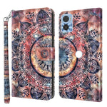Custodia per telefono in pelle verniciata 3D, For Sony Xperia 5 IV, For Motorola Moto E22