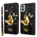 Custodia per telefono in pelle verniciata 3D, For Sony Xperia 5 IV, For Motorola Moto E22