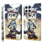 Custodia per telefono in pelle verniciata 3D, For Honor X8 4G, For Honor 50