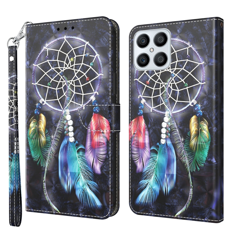 Custodia per telefono in pelle verniciata 3D, For Honor X8 4G, For Honor 50