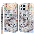 Custodia per telefono in pelle verniciata 3D, For Honor X8 4G, For Honor 50