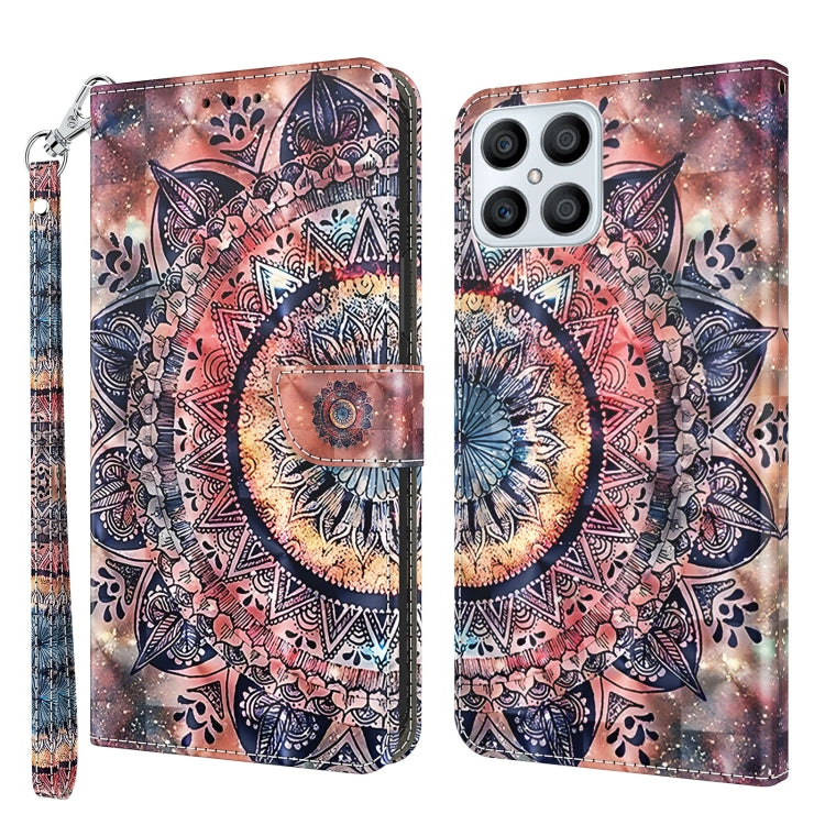 Custodia per telefono in pelle verniciata 3D, For Honor X8 4G, For Honor 50