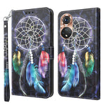Custodia per telefono in pelle verniciata 3D, For Honor X8 4G, For Honor 50