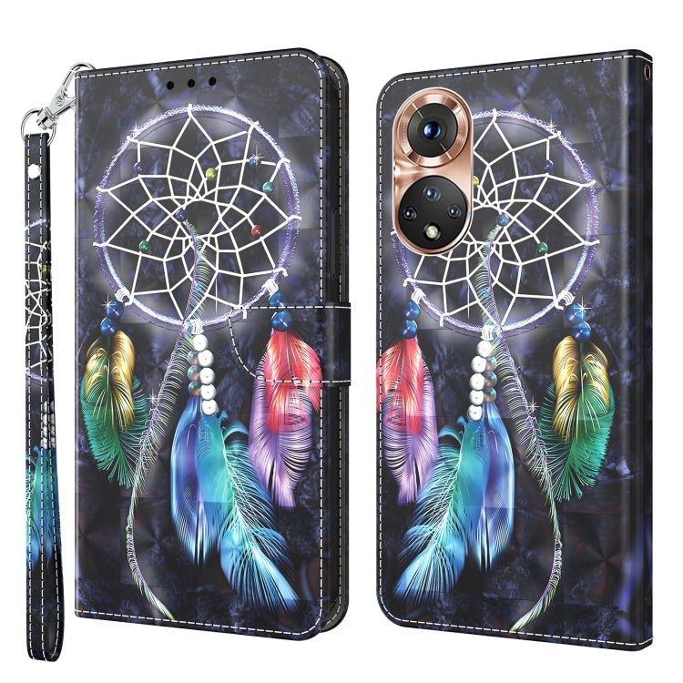 Custodia per telefono in pelle verniciata 3D, For Honor X8 4G, For Honor 50