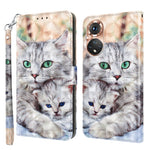 Custodia per telefono in pelle verniciata 3D, For Honor X8 4G, For Honor 50