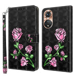Custodia per telefono in pelle verniciata 3D, For Honor X8 4G, For Honor 50