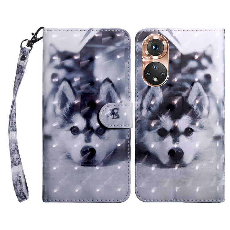 Custodia per telefono in pelle verniciata 3D, For Honor X8 4G, For Honor 50