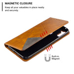Custodia portafoglio in pelle per Samsung Galaxy A11
