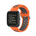 Per Fitbit Versa 2 / Versa / Versa Lite Cinturino da 23 mm con cinturino da polso sportivo bicolore