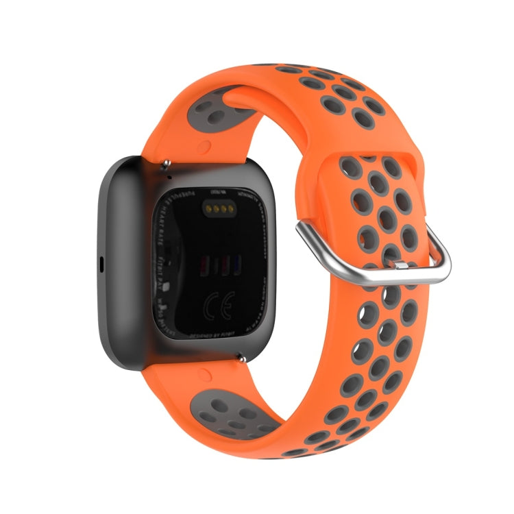 Per Fitbit Versa 2 / Versa / Versa Lite Cinturino da 23 mm con cinturino da polso sportivo bicolore