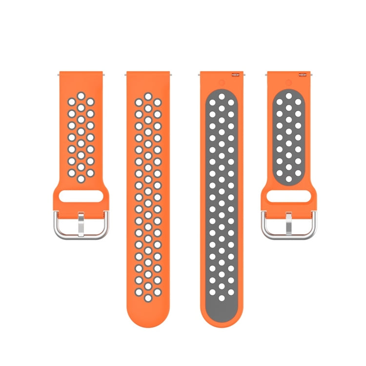 Per Fitbit Versa 2 / Versa / Versa Lite Cinturino da 23 mm con cinturino da polso sportivo bicolore