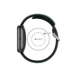 Per Fitbit Versa 2 / Versa / Versa Lite Cinturino da 23 mm con cinturino da polso sportivo bicolore