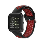 Per Fitbit Versa 2 / Versa / Versa Lite Cinturino da 23 mm con cinturino da polso sportivo bicolore