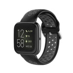 Per Fitbit Versa 2 / Versa / Versa Lite Cinturino da 23 mm con cinturino da polso sportivo bicolore