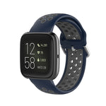 Per Fitbit Versa 2 / Versa / Versa Lite Cinturino da 23 mm con cinturino da polso sportivo bicolore