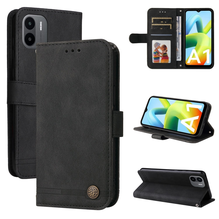 Custodia per telefono in pelle con bottone in metallo con albero della vita Skin Feel, For Xiaomi Redmi A1 4G, For Xiaomi 12T / 12T Pro / Redmi K50 Ultra