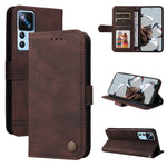 Custodia per telefono in pelle con bottone in metallo con albero della vita Skin Feel, For Xiaomi Redmi A1 4G, For Xiaomi 12T / 12T Pro / Redmi K50 Ultra