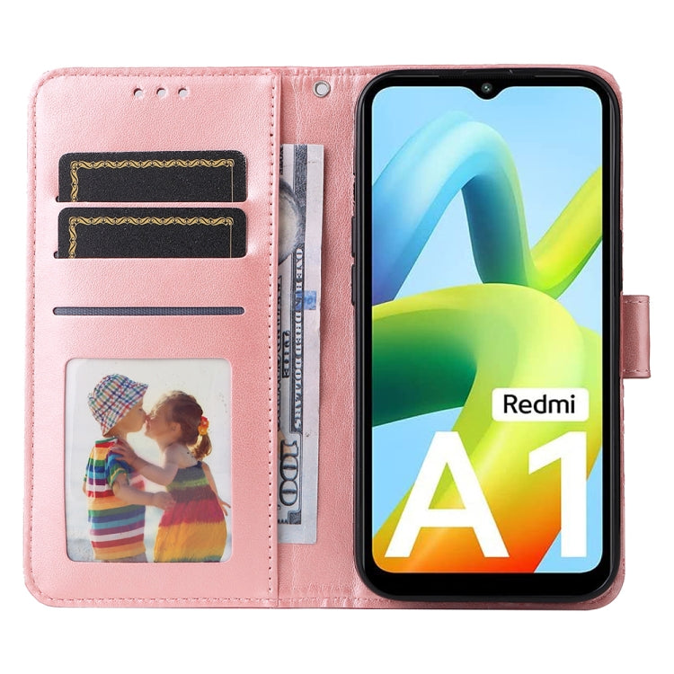 Custodia per telefono in pelle di girasole goffrata, For Xiaomi Redmi A1 4G, For Xiaomi 12T / 12T Pro / Redmi K50 Ultra