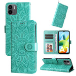 Custodia per telefono in pelle di girasole goffrata, For Xiaomi Redmi A1 4G, For Xiaomi 12T / 12T Pro / Redmi K50 Ultra