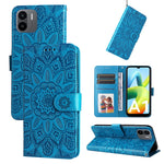 Custodia per telefono in pelle di girasole goffrata, For Xiaomi Redmi A1 4G, For Xiaomi 12T / 12T Pro / Redmi K50 Ultra