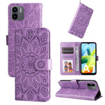 Custodia per telefono in pelle di girasole goffrata, For Xiaomi Redmi A1 4G, For Xiaomi 12T / 12T Pro / Redmi K50 Ultra
