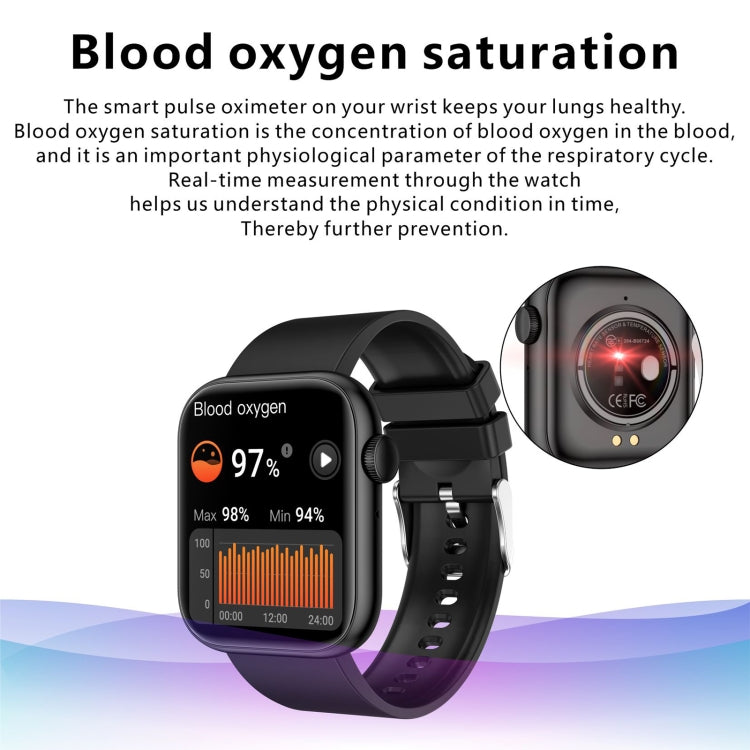 QX7 Smart Watch con schermo TFT da 1,85 pollici, supporta chiamate Bluetooth / monitoraggio del focolare / oltre 100 modalità sportive