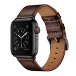 Cinturino classico in vera pelle di vacchetta, For Apple Watch Ultra 49mm / Series 8&7 45mm / SE 2&6&SE&5&4 44mm / 3&2&1 42mm, For Apple Watch Series 8&7 41mm / SE 2&6&SE&5&4 40mm / 3&2&1 38mm