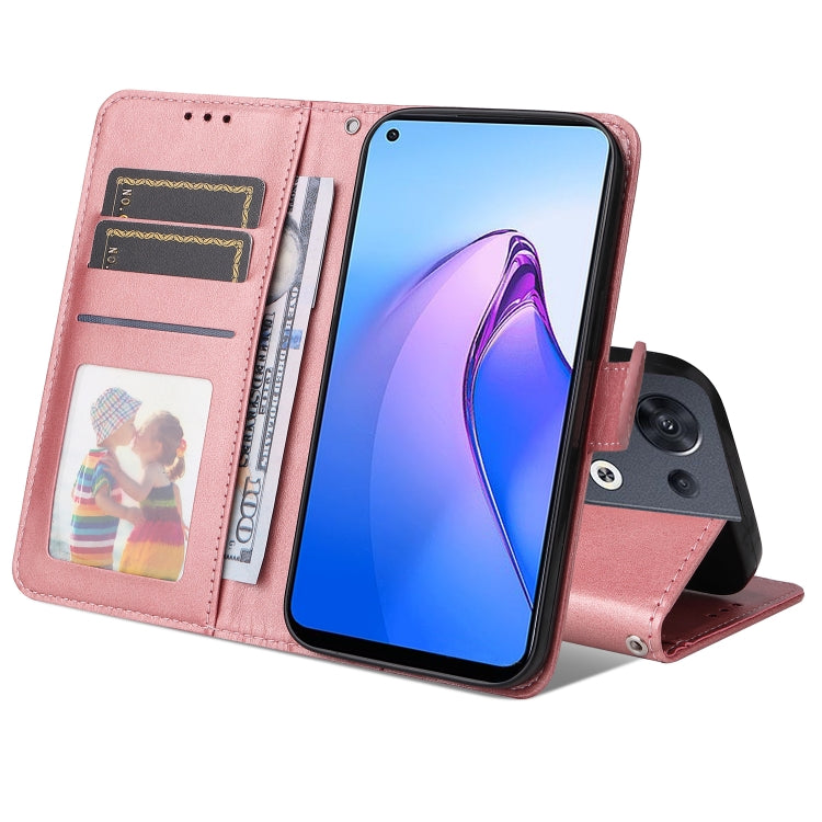 Custodia per telefono in pelle di vitello texture JSM, For OPPO Reno8 5G Global, For OPPO Reno8 Pro 5G Global, For vivo Y02s / Y16 4G, For vivo Y35 4G / Y22 / Y22s
