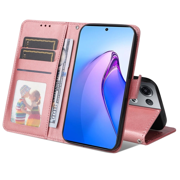 Custodia per telefono in pelle di vitello texture JSM, For OPPO Reno8 5G Global, For OPPO Reno8 Pro 5G Global, For vivo Y02s / Y16 4G, For vivo Y35 4G / Y22 / Y22s