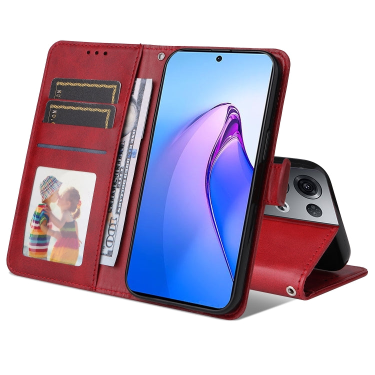 Custodia per telefono in pelle di vitello texture JSM, For OPPO Reno8 5G Global, For OPPO Reno8 Pro 5G Global, For vivo Y02s / Y16 4G, For vivo Y35 4G / Y22 / Y22s