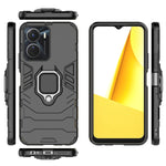 Custodia protettiva antiurto per PC + TPU con supporto per anello magnetico, For vivo Y16, For vivo Y35 4G, For Xiaomi Redmi A1