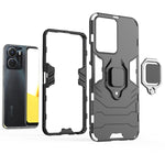 Custodia protettiva antiurto per PC + TPU con supporto per anello magnetico, For vivo Y16, For vivo Y35 4G, For Xiaomi Redmi A1