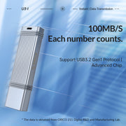 Unità flash USB ORICO USB3.2 Gen1, lettura 260 MB/s, scrittura 15 MB/s, 32GB USB A, 32GB Type-C, 64GB USB A, 64GB Type-C, 128GB USB A, 128GB Type-C, 256GB USB A, 256GB Type-C