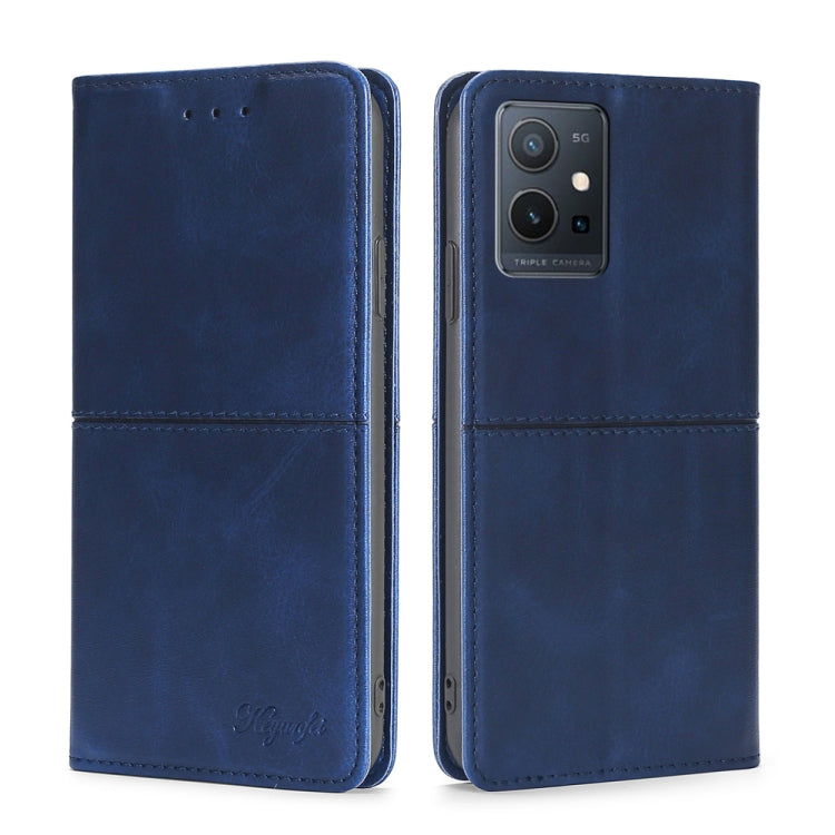 Custodia per telefono in pelle magnetica con trama di mucca, For OPPO A57s 4G / A57e 4G, For OPPO K10 5G Global, For vivo Y52t, For OnePlus Nord N20 SE 4G
