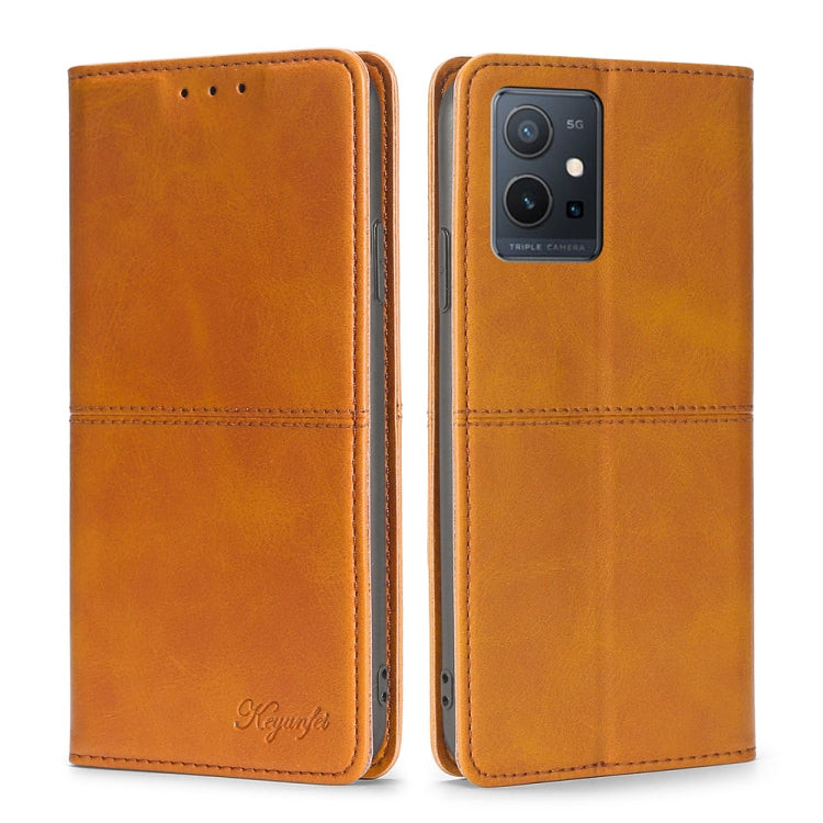 Custodia per telefono in pelle magnetica con trama di mucca, For OPPO A57s 4G / A57e 4G, For OPPO K10 5G Global, For vivo Y52t, For OnePlus Nord N20 SE 4G