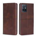 Custodia per telefono in pelle magnetica con trama di mucca, For OPPO A57s 4G / A57e 4G, For OPPO K10 5G Global, For vivo Y52t, For OnePlus Nord N20 SE 4G