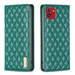 Custodia per telefono a conchiglia in pelle magnetica Diamond Lattice, For Samsung Galaxy A03 166mm, For Samsung Galaxy A03s / A02s, For Samsung Galaxy A04 4G, For Samsung Galaxy A12