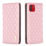 Custodia per telefono a conchiglia in pelle magnetica Diamond Lattice, For Samsung Galaxy A03 166mm, For Samsung Galaxy A03s / A02s, For Samsung Galaxy A04 4G, For Samsung Galaxy A12