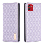 Custodia per telefono a conchiglia in pelle magnetica Diamond Lattice, For Samsung Galaxy A03 166mm, For Samsung Galaxy A03s / A02s, For Samsung Galaxy A04 4G, For Samsung Galaxy A12