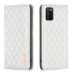 Custodia per telefono a conchiglia in pelle magnetica Diamond Lattice, For Samsung Galaxy A03 166mm, For Samsung Galaxy A03s / A02s, For Samsung Galaxy A04 4G, For Samsung Galaxy A12