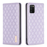Custodia per telefono a conchiglia in pelle magnetica Diamond Lattice, For Samsung Galaxy A03 166mm, For Samsung Galaxy A03s / A02s, For Samsung Galaxy A04 4G, For Samsung Galaxy A12